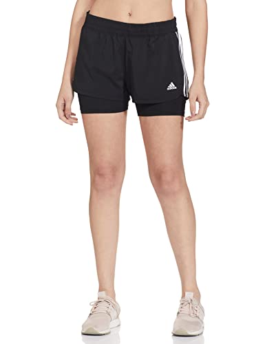 adidas dames Shorts PACER 3S 2 IN 1 - Afbeelding 2