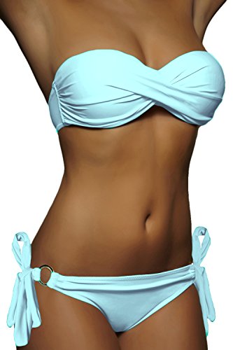 ALZORA Push Up Bandeau Bikini Set Dames Ringen Pushup Badpak Selectie 10227