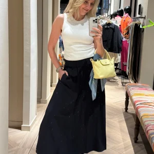 Rino & Pelle Tosca Midi Rok Donkerblauw