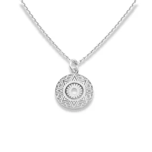 Zilveren Muntjes Ketting Azteca - Coin kettinkje zilver