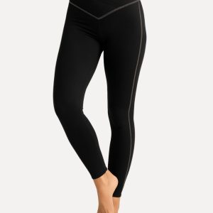 Yoga legging | Dans legging | Zwart/Taupe | art. 311